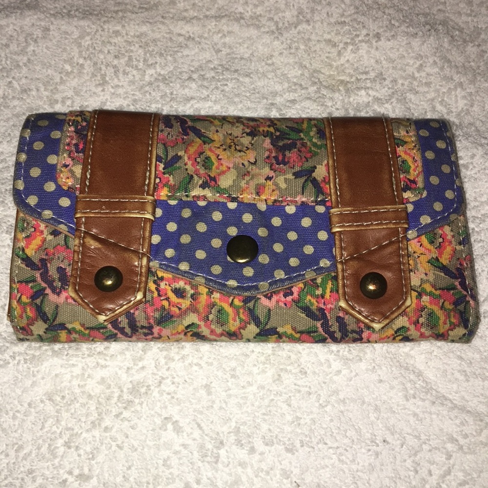 Massimo brand from Target! Canvas floral wallet!